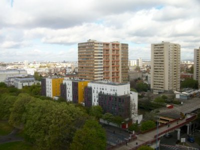 La ville de Bobigny vue depuis l'Hôtel de Ville