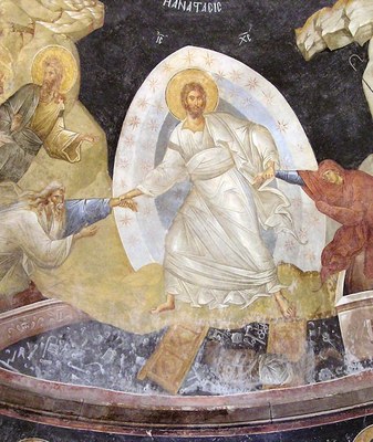 Christ ressuscité St Sauveur in chora   cadré